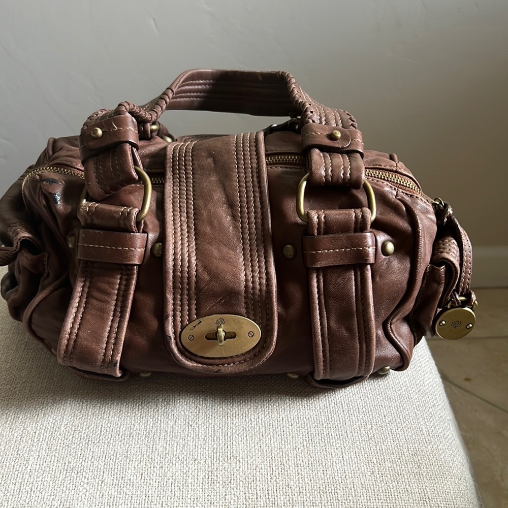 Gorgeous, super soft brown leather Mulberry bag.